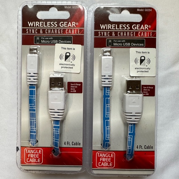 Other - White and Blue Sync & Charge Cable